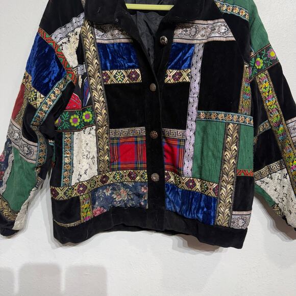 Preston & York Sport Black Quilt Vintage Jacket Sz S - Picture 4 of 12